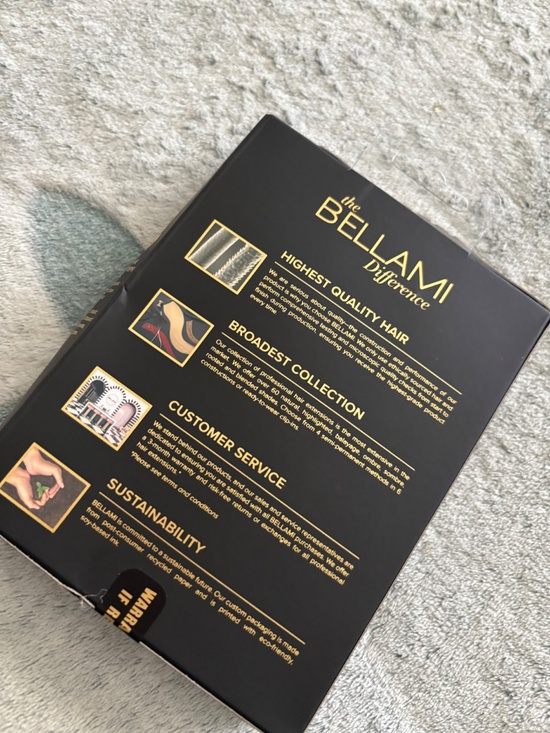 Belami Weft in #80 light Blonde with rooted light brown #8